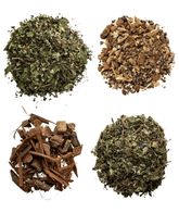 Herbal Bundle which includes: One Way Out (Lymphatic System)⁣ Bowel Banisher (Digestive System)⁣ Scales of Balance (Nervous System)⁣ Restoring Order (Endocrine System)⁣. 