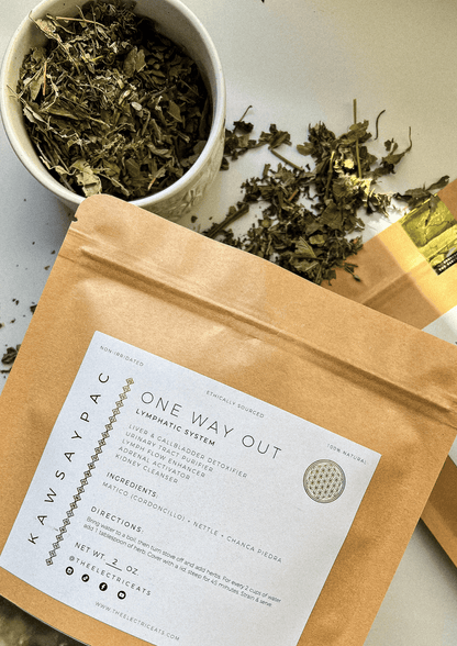 One Way Out lymphatic herbal tea blend loose leaf — The Electric Eats