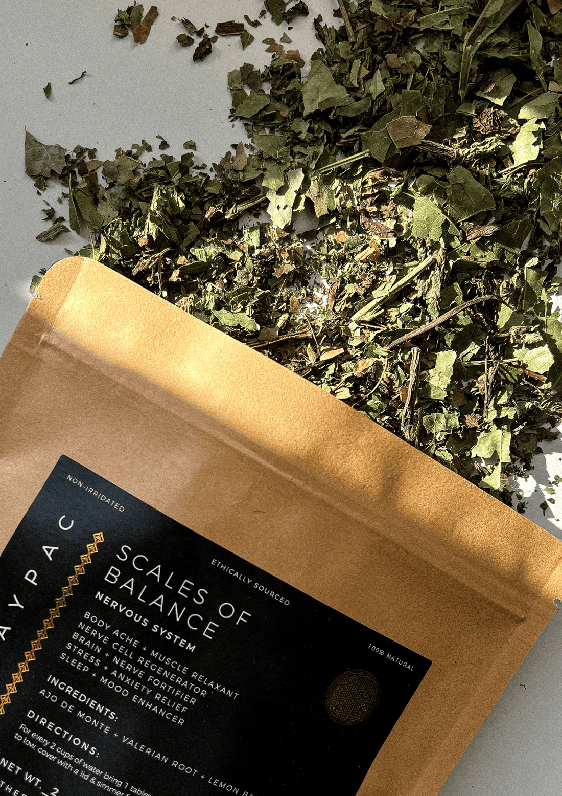 Scales of Balance nervous system herbal tea blend loose leaf — The Electric Eats